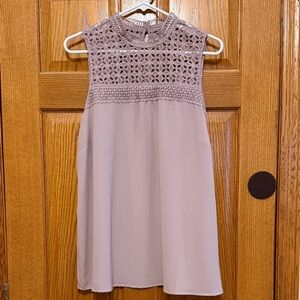 Elegant Lace Blouse Lilac